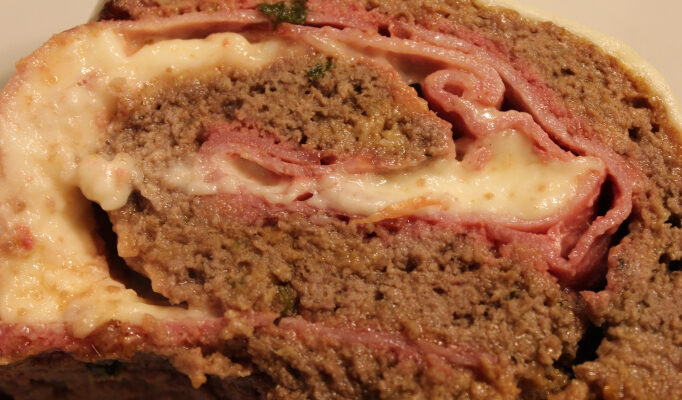 Ham and Cheese Stuffed Meatloaf Recipe