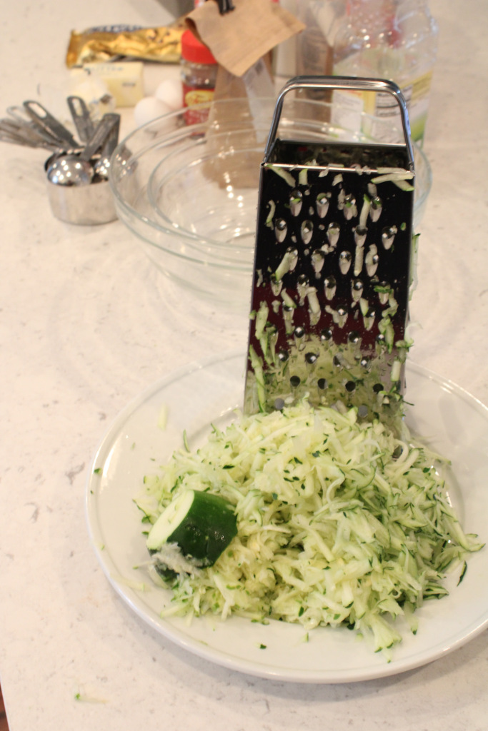 shredding zucchini