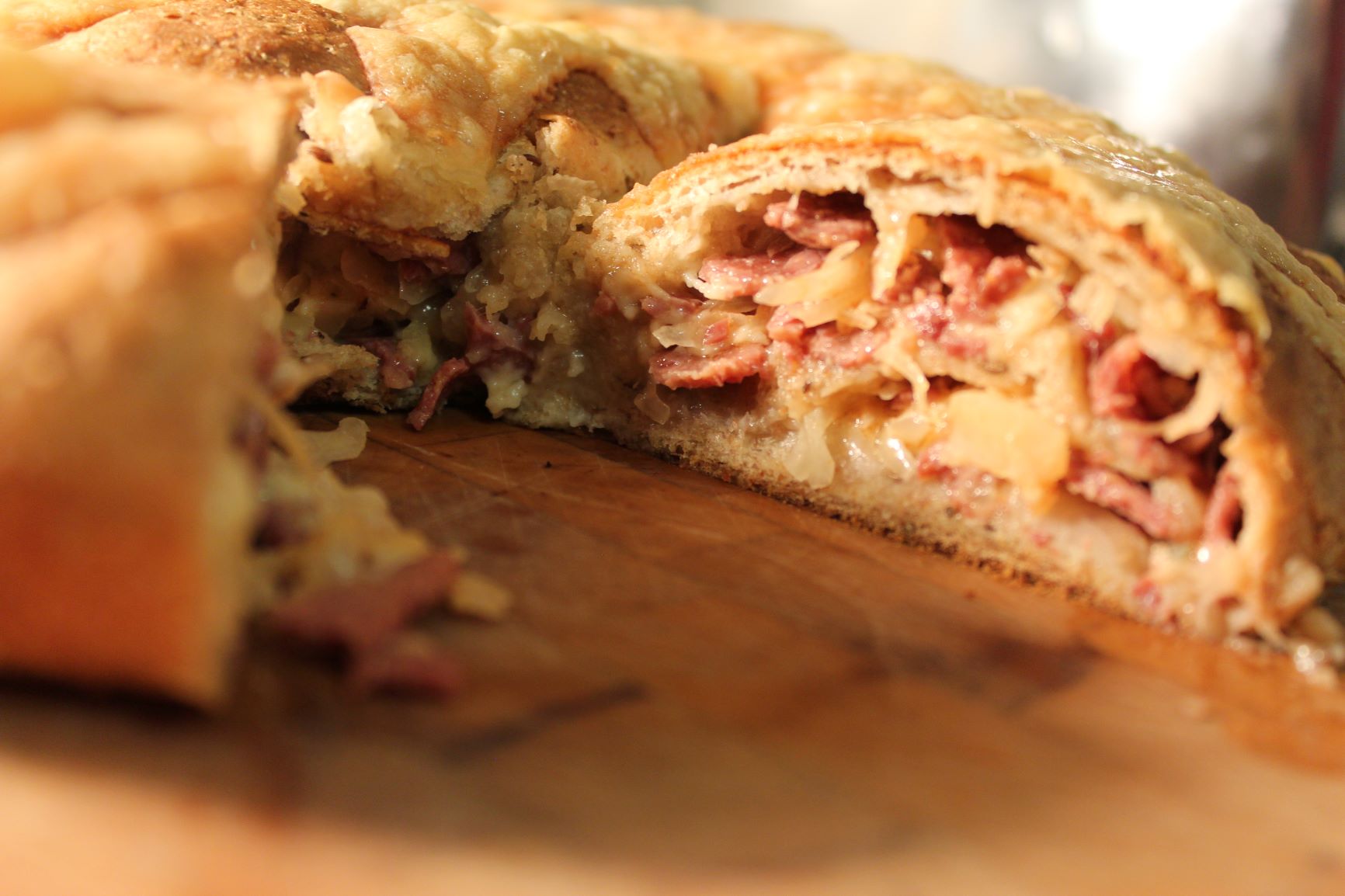 Stuffed Rye Reuben Bread